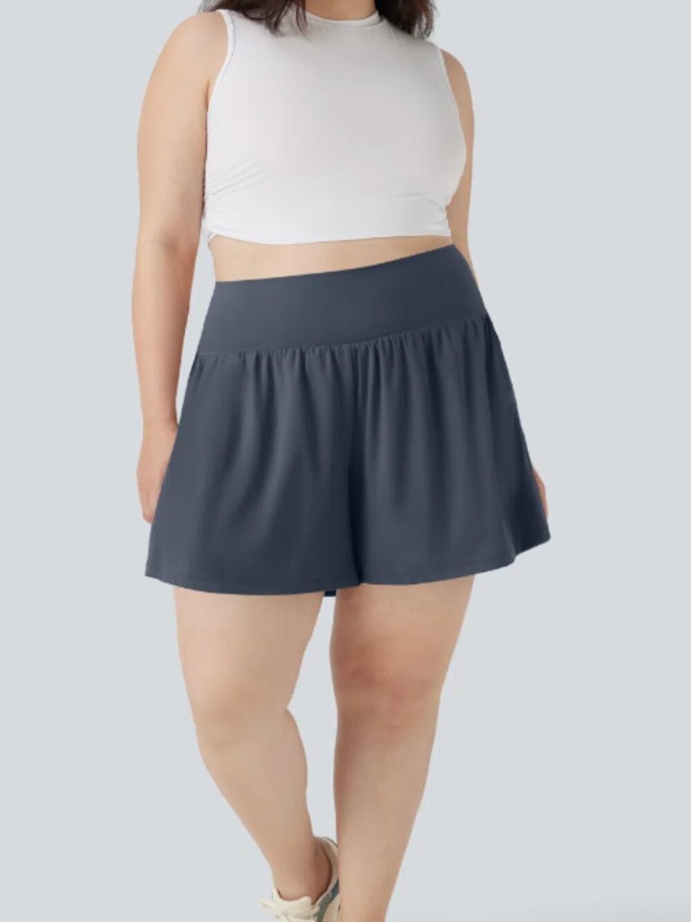 Halara SoftlyZero Airy Super High Waisted 2-n-1 InstaCool Yoga Shorts